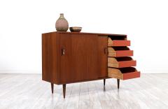 Stanley Young Stanley Young Walnut Credenza with Lacquered Drawers for Glenn of California - 2974923