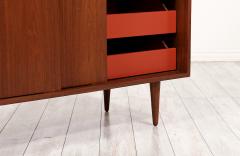 Stanley Young Stanley Young Walnut Credenza with Lacquered Drawers for Glenn of California - 2974926