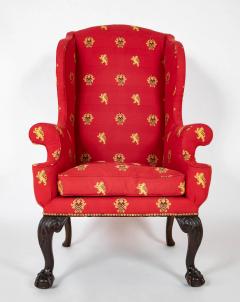 Stately George II Wing Chair with Ball Claw Knees - 3298590