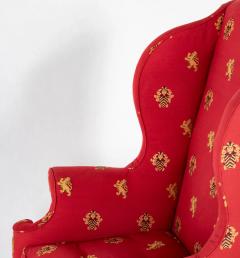 Stately George II Wing Chair with Ball Claw Knees - 3298605