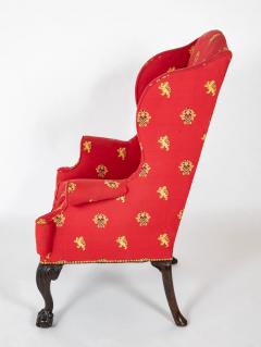 Stately George II Wing Chair with Ball Claw Knees - 3298607