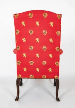 Stately George II Wing Chair with Ball Claw Knees - 3298614