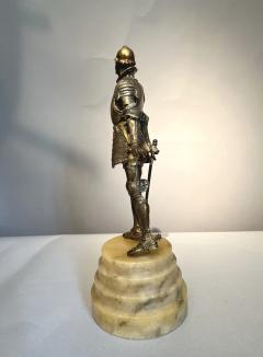 Statuette of Don Quixote in bronze and alabaster Spain circa 1900 - 3381596