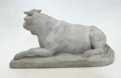 Statuette of a reclining cow studio plaster cast France circa 1880 - 4379721