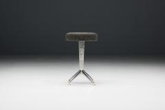 Steel Art Deco Bar Stools Belgium 1950s - 3535463