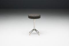 Steel Art Deco Bar Stools Belgium 1950s - 3535464