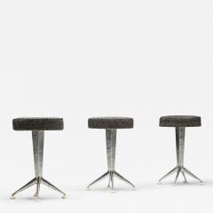 Steel Art Deco Bar Stools Belgium 1950s - 3539166