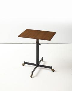 Steel Brass and Formica Side Table by Ignazio Gardella Italy c 1950 - 4828878