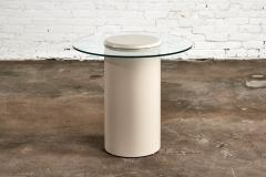 Steel Lacquer and Glass Side End Table Paul Mayen for Habitat 1970 - 2820969