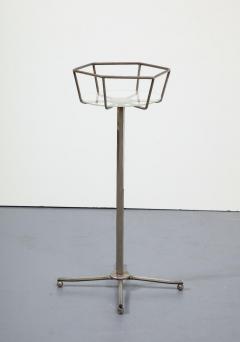 Steel Lucite and Nickel Ice Bucket Plant Stand - 4100455