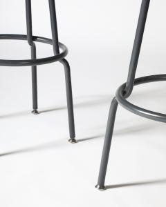 Steel and Brushed Aluminum Stool United States 20th C - 4228643