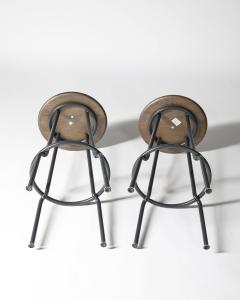 Steel and Brushed Aluminum Stool United States 20th C - 4228644
