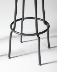 Steel and Brushed Aluminum Stool United States 20th C - 4228651