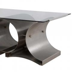 Steel and Glass Coffee Table by Francois Monnet - 3564123