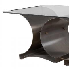 Steel and Glass Coffee Table by Francois Monnet - 3564124