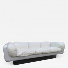 Steelcase Co Fabulous Steelcase Fiberglass Leather Space Age Modern Sofa William Andrus - 1456475
