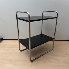 Steeltube Side Table by Mauser Werke Black and Chrome Germany circa 1950 - 4599054