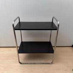Steeltube Side Table by Mauser Werke Black and Chrome Germany circa 1950 - 4599055