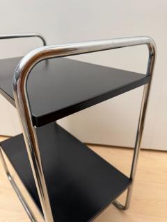Steeltube Side Table by Mauser Werke Black and Chrome Germany circa 1950 - 4599061