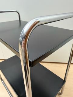 Steeltube Side Table by Mauser Werke Black and Chrome Germany circa 1950 - 4599062