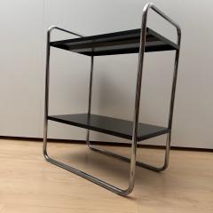 Steeltube Side Table by Mauser Werke Black and Chrome Germany circa 1950 - 4599063