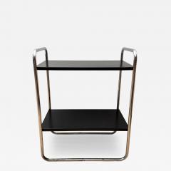 Steeltube Side Table by Mauser Werke Black and Chrome Germany circa 1950 - 4601365