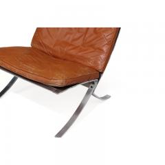 Steen Ostergaard Steel and Leather Lounge Chair Foot Stool - 969749