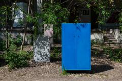 Stefan Buxbaum BLUE HOUR bright blue concrete cabinet - 3269909