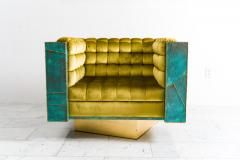 Stefan Rurak Stefan Rurak Patchwork Brass Club Chairs USA 2022 - 4035265