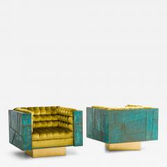 Stefan Rurak Stefan Rurak Patchwork Brass Club Chairs USA 2022 - 4123612