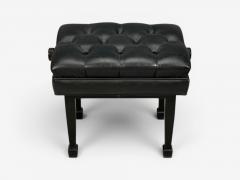 Steinway and Sons Adjustable Piano Bench Ebonized Wood Leather 2010s - 4591740
