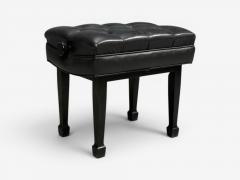 Steinway and Sons Adjustable Piano Bench Ebonized Wood Leather 2010s - 4591741