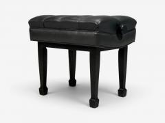 Steinway and Sons Adjustable Piano Bench Ebonized Wood Leather 2010s - 4591744