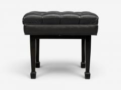 Steinway and Sons Adjustable Piano Bench Ebonized Wood Leather 2010s - 4591745