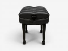 Steinway and Sons Adjustable Piano Bench Ebonized Wood Leather 2010s - 4591746