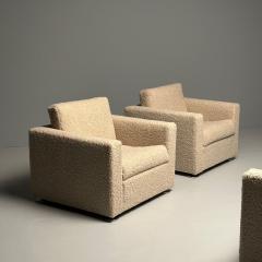 Stendig Co Stendig Living Room Sofa Pair of Cube Chairs New Boucle Switzerland Labeled - 3382435