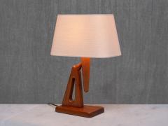 Steneby Hemsl jdsf rening Sculptural Steneby Hemsl jdsf rening Table Lamp in Teak Swedish Modern 1950s - 4557502