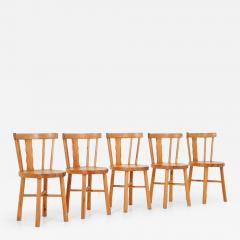 Steneby Hemsl jdsf rening Set of Five Swedish Chairs in Pine by Steneby Hemsl jd - 3251112