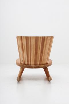 Steneby Hemsl jdsf rening Swedish Rocking Chair in Pine by Steneby 1940s - 800892