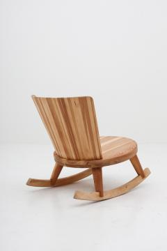 Steneby Hemsl jdsf rening Swedish Rocking Chair in Pine by Steneby 1940s - 800894