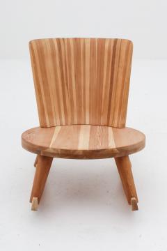 Steneby Hemsl jdsf rening Swedish Rocking Chair in Pine by Steneby 1940s - 800898