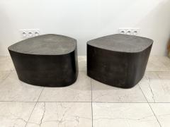 Stephane Ducatteau Pair of Tables are Steel and Concrete by St phane Ducatteau France 2000s - 3125462