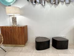 Stephane Ducatteau Pair of Tables are Steel and Concrete by St phane Ducatteau France 2000s - 3125483
