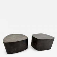 Stephane Ducatteau Pair of Tables are Steel and Concrete by St phane Ducatteau France 2000s - 3130743