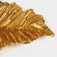 Stephane Galerneau Stephane Galerneau Gilt Bronze Leaf Dish Vide Poche France Circa 1980 - 1153342