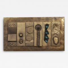 Stephen Chun Brutalist Abstract Wall Sculpture - 2912943