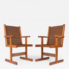 Stephen Hynson Set of Two 2 Modern Spindle Arm Chairs After Stephen Hynson c 1980 - 2740275