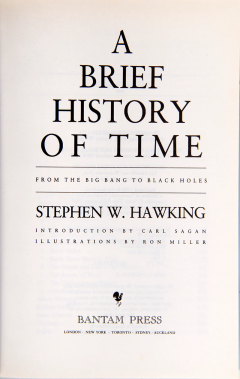 Stephen W HAWKING A Brief History of Time From the Big Bang to Black Holes by Stephen HAWKING - 3796859