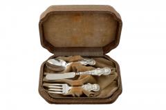 Sterling Silver 3 Piece Baby Set Pattern Love and Luck Webster 1926 - 1311311
