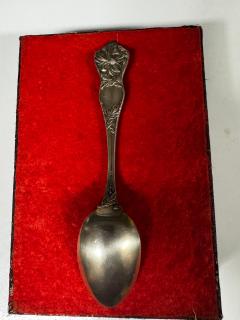 Sterling Silver 6 Floral Etched Spoon - 4462993
